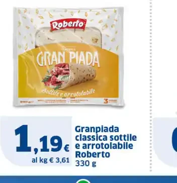 Granpiada classica sottile