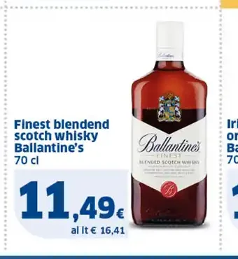 Finest blended Scotch whisky Ballantine’s