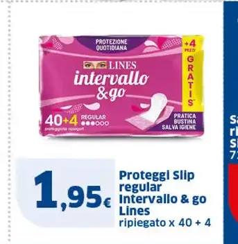 Proteggi Slip regular Intervallo & go Lines