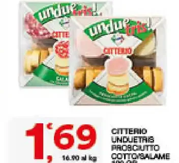 Citterio unduetto prosciutto cotto