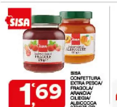 Sisa Confettura Extra Pesca Fragola Arancia Ciliegia