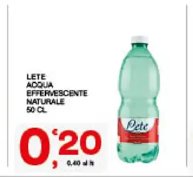 Acqua effervescente naturale