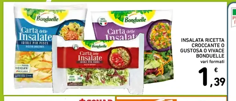 Insalata Ricetta Croccante o Gustosa o Vivace Bonduelle