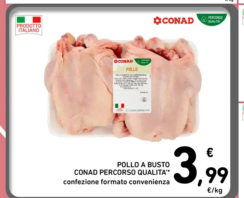 Pollo a busto Conad Percorso Qualità