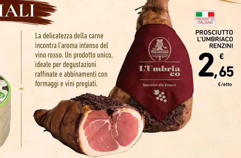 Prosciutto L’Umbria Renzini