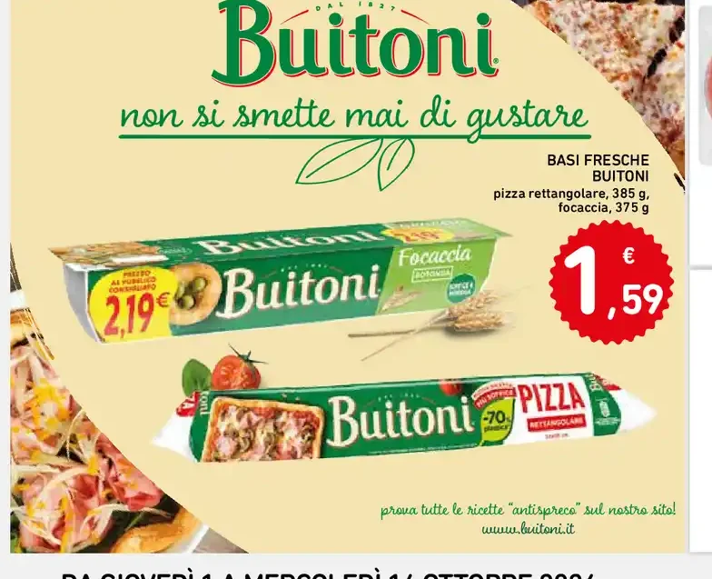 Basi fresche Buitoni