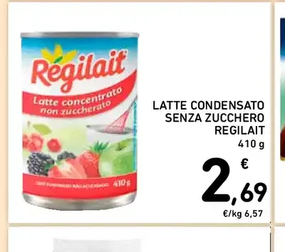 Latte condensato senza zucchero Regilait