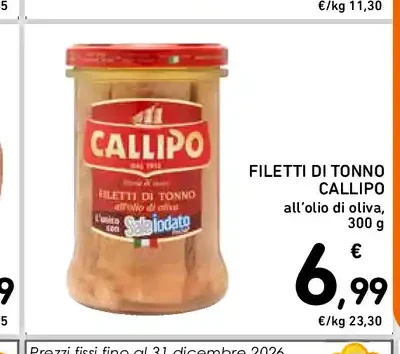 Filetti di tonno Callipo