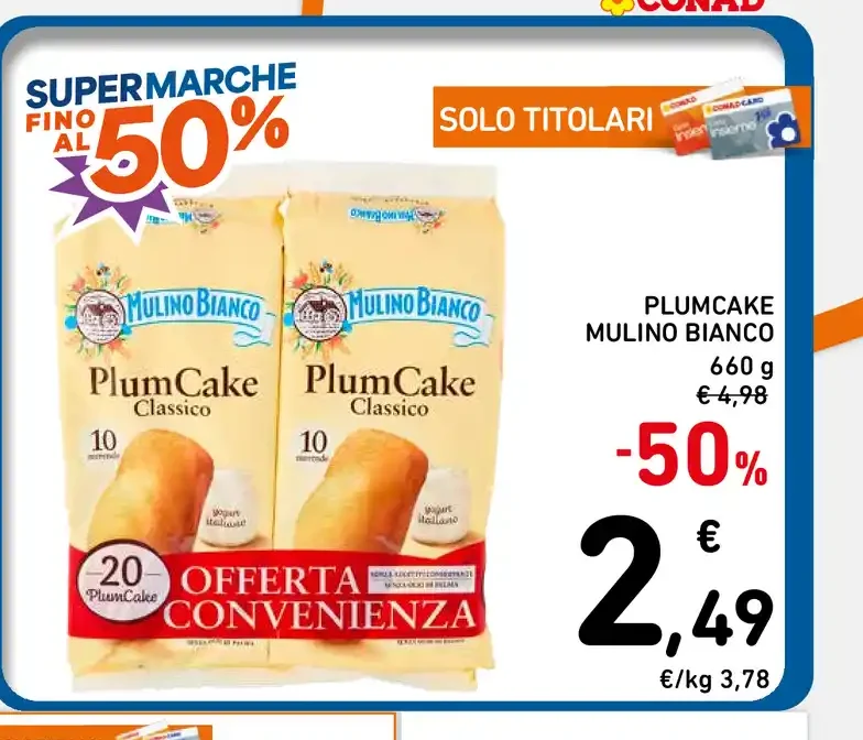 Plumcake Mulino Bianco