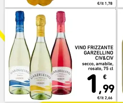 Vino frizzante Garzellino CIV&CIV