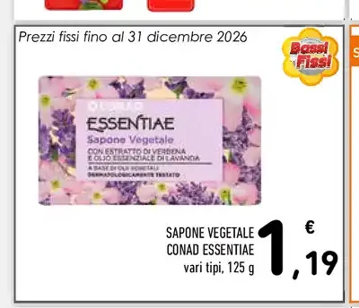 Sapone vegetale Conad Essentiae