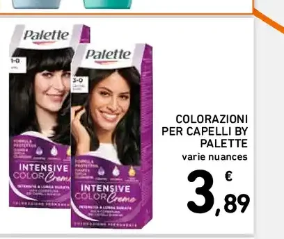 Colorazioni per capelli Palette