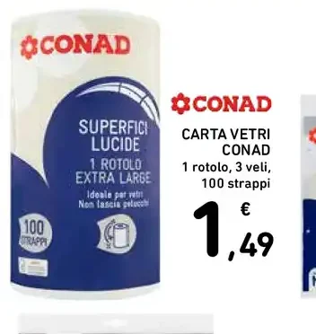 Carta vetri Conad