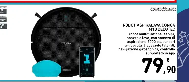 Robot aspirapolvere Conga M1