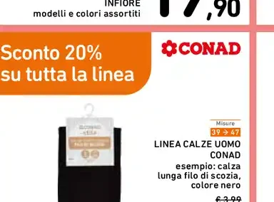 Linea calze uomo Conad