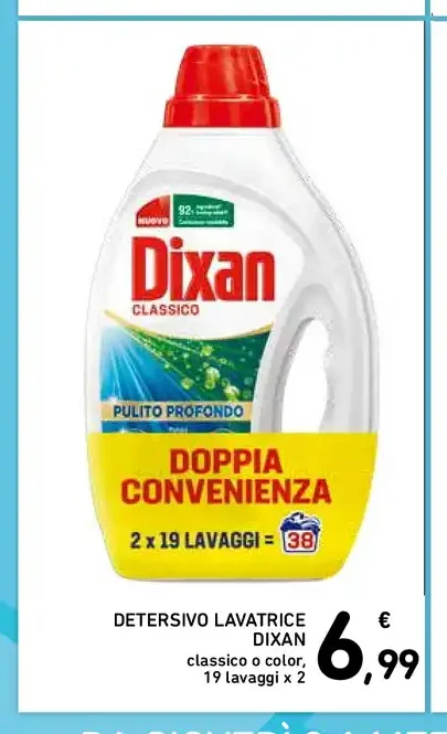 Detersivo lavatrice Dixan Classico