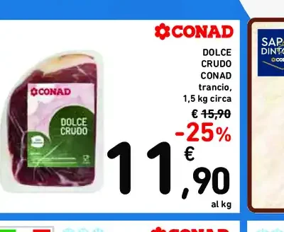 Dolce crudo Conad