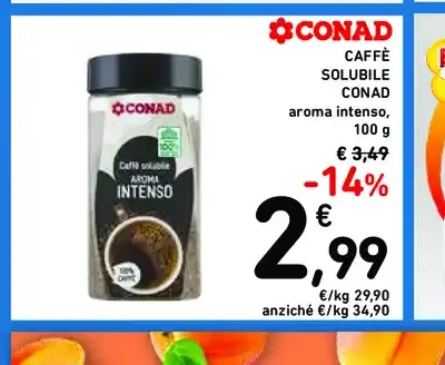 Caffè solubile Conad