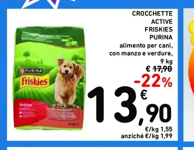 Crocchette Friskies Purina Active