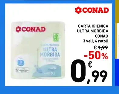 Carta igienica Ultra Morbida Conad