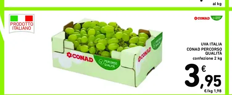 Uva Italia Conad Percorso Qualità