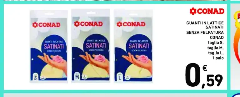 Guanti in lattice Conad