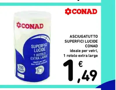 Asciugatutto superfici lucide Conad