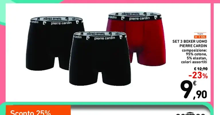 Set 3 boxer Pierre Cardin