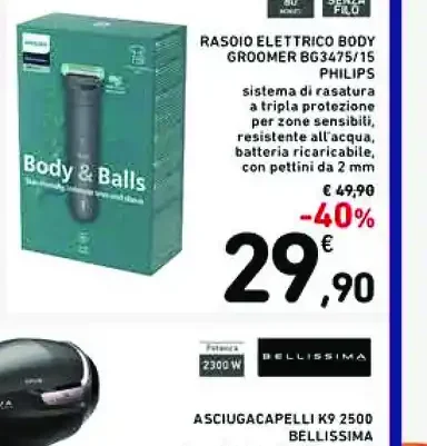 Rasoio elettrico body groomer