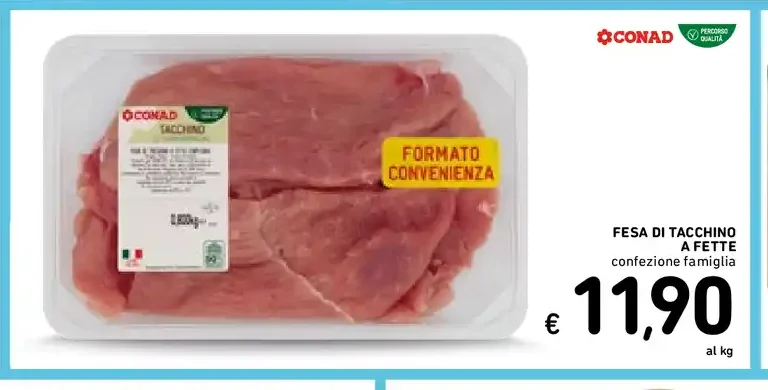 Fesa di tacchino a fette