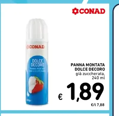 Panna montata dolce Decoro
