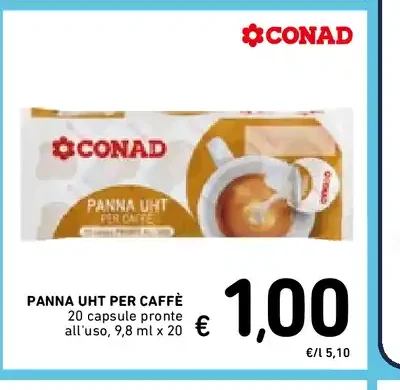 Panna UHT per caffè