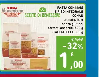 Pasta senza glutine Alimentum Conad