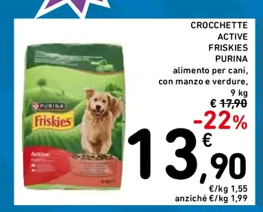 Crocchette Friskies Purina Active