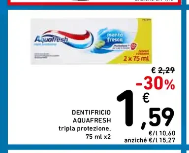 Dentifricio Aquafresh