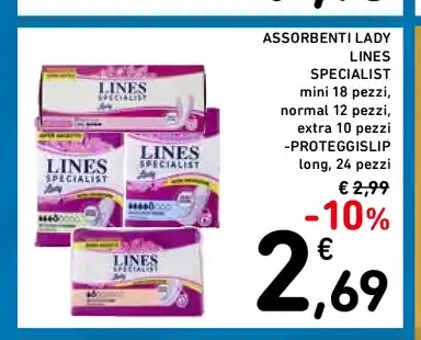 Assorbenti Lady Lines Specialist