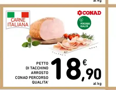 Petto di tacchino arrosto Conad Percorso Qualità