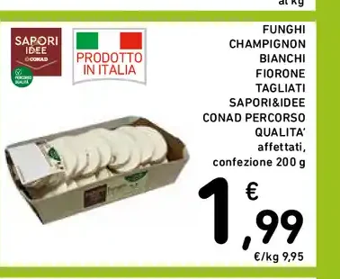 Funghi champignon bianchi fiorone tagliati