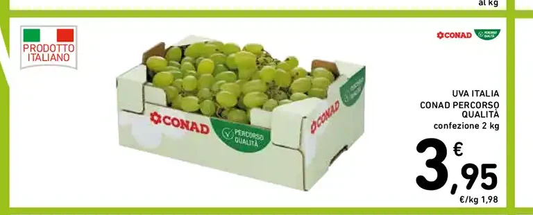 Uva Italia Conad Percorso Qualità