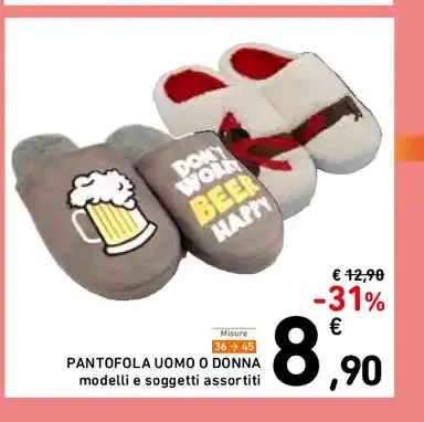 Pantofola uomo o donna