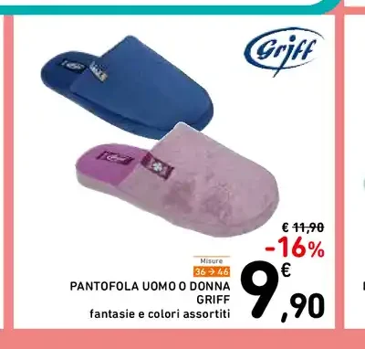 Pantofola uomo o donna Griff