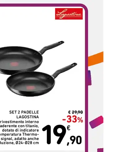 Set 2 padelle Lagostina