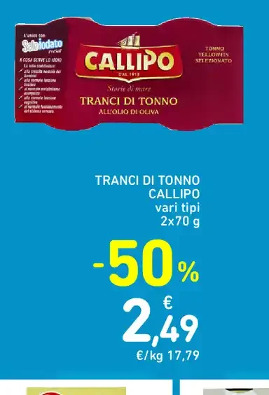 Tranci di tonno Callipo