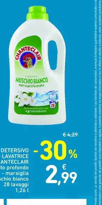 Detersivo liquido lavatrice Chanteclair