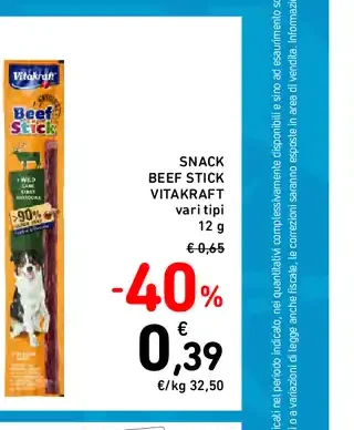 Snack Beef Stick Vitakraft