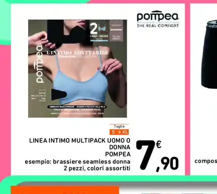 Linea intimo multipack uomo o donna Pompea