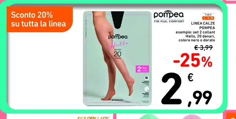 Linea calze Pompea
