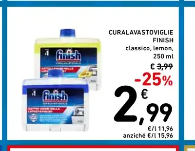 Cura lavastoviglie Finish