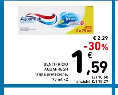 Dentifricio Aquafresh