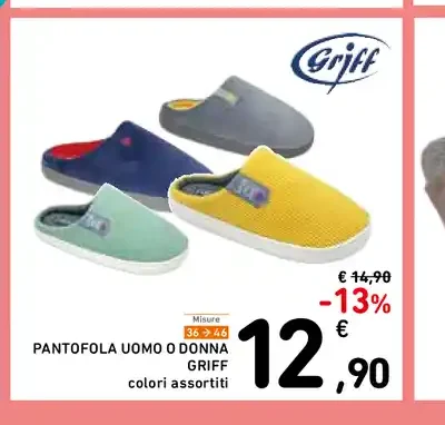 Pantofola uomo o donna Griff